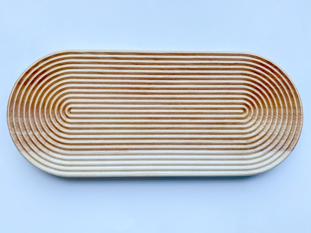 Oval Groove Tray – LivCan Design